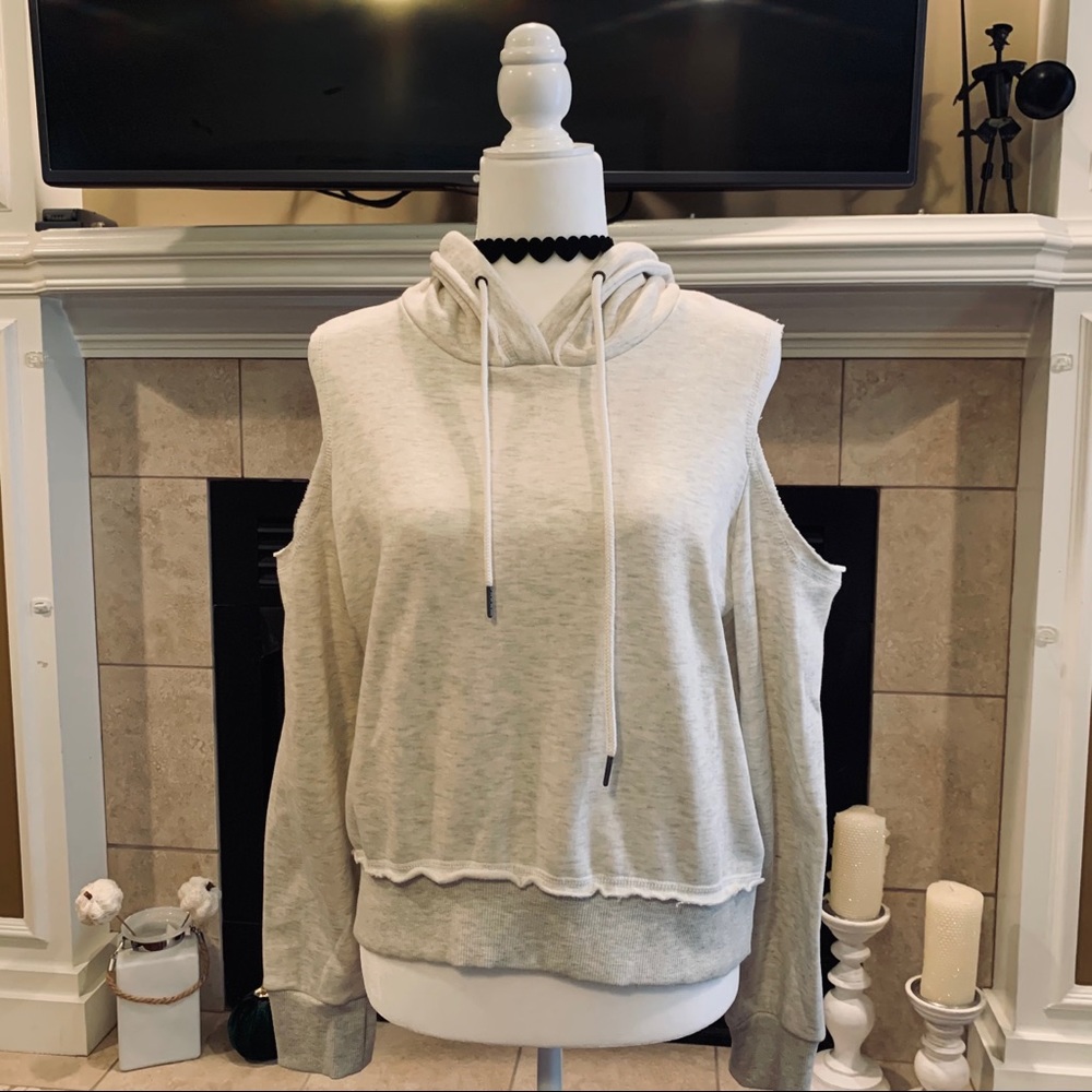 Poof Cold Shoulder Sweatshirt